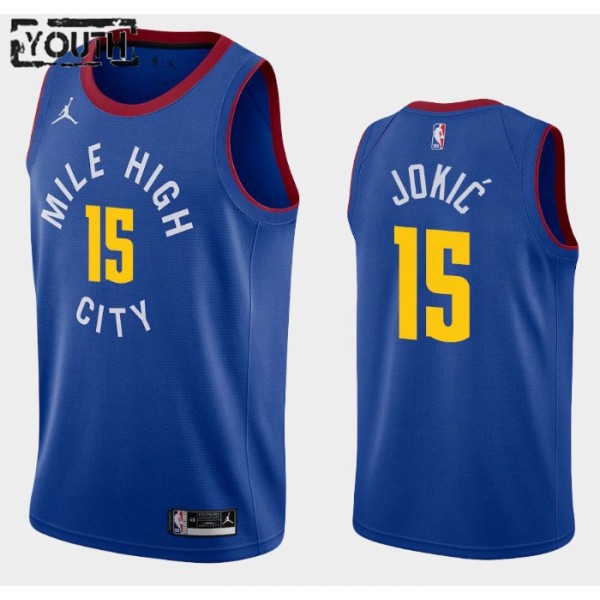 Denver Nuggets Trikot Nikola Jokic 15 2020-2021 Jordan Brand Statement Edition Swingman - Kinder Denver Nuggets Trikot Nikola Jokic 15 2020-2021 Jordan Brand Statement Edition Swingman - Kinder